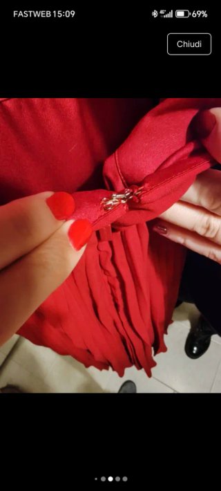 Guess Vestito Lungo Rosso