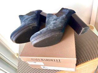 Botines GAIA BARDELLI Piel Azul Marino Talla 36