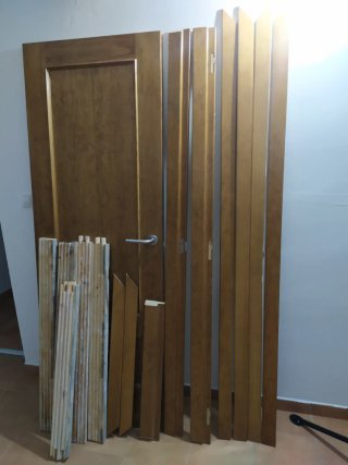 Puerta de madera COMPLETA