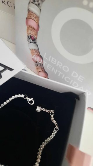 Pulsera Pandora Corazón Rojo Talla 20cm