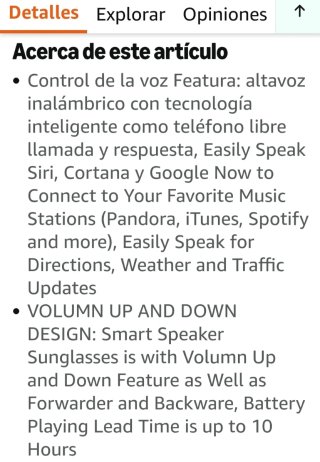 Gafas Sol Bluetooth Música Manos Libres