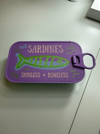 Joyero 3D Diseño Lata Sardinas