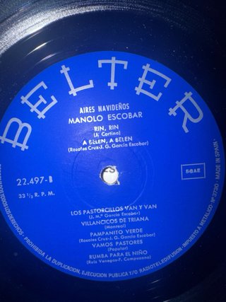 Vinilo Manolo Escobar