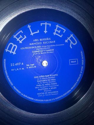 Vinilo Manolo Escobar