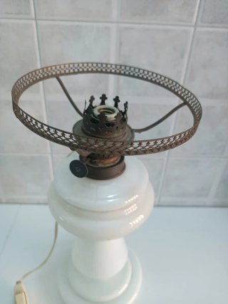 Lampada olio modificata per lampadina vintage