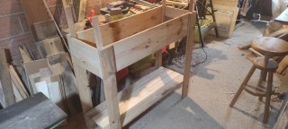 Mesa de cultivo 1m madera