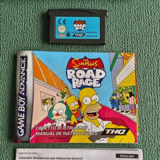 Los Simpsons Road Rage GBA Game Boy Advance
