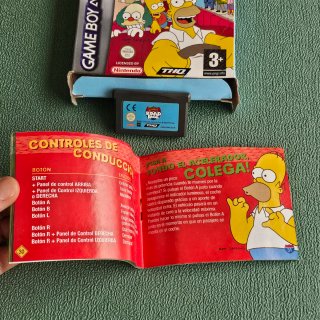 Los Simpsons Road Rage GBA Game Boy Advance