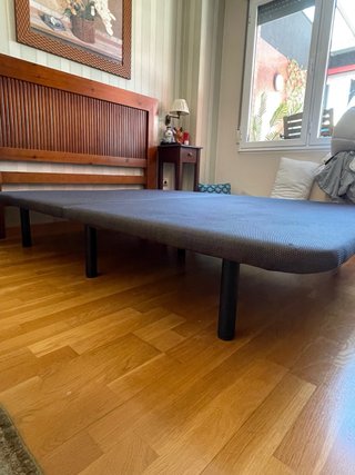 Base tapizada plegable 150x200