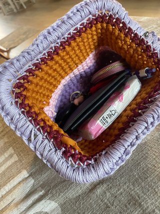 Borsa clutch Tramonto Estivo con paillettes