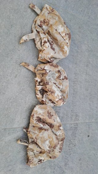 N 3 copricalotte,  copri elmetto desertico