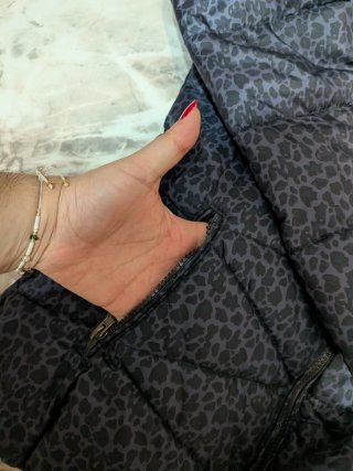Abrigo niña estampado leopardo
