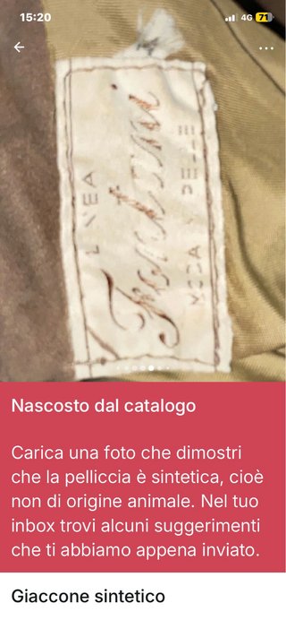 Giacca double-face vintage  Lapen da un lato