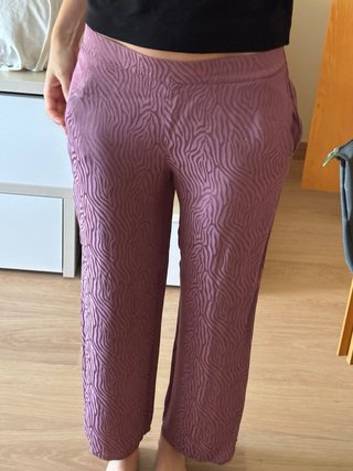Traje chaqueta morado estampado