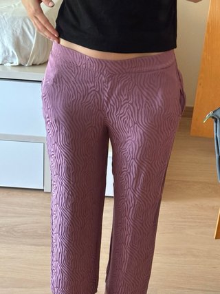 Traje chaqueta morado estampado