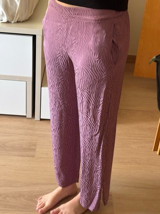Traje chaqueta morado estampado