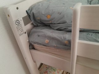 Cama litera blanca