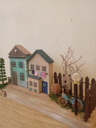 Casas de madera decorativas