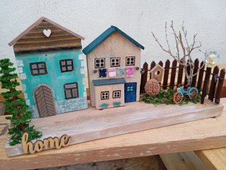 Casas de madera decorativas