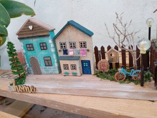 Casas de madera decorativas