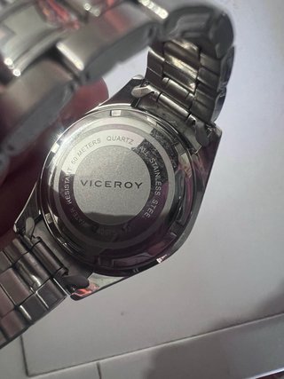 Reloj Viceroy Hombre Acero Negro y Plateado