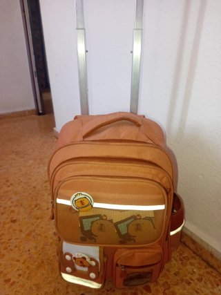 Mochila escolar con diseño de capibara