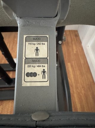 Banco de musculación/ abdominales de Decathlon