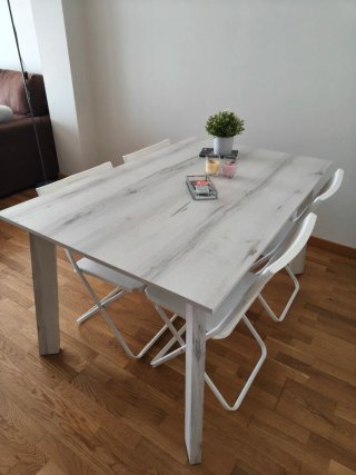 Mesa de salón extensible  madera