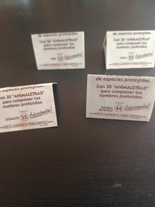 Cromos Bollycao Fauna en Peligro