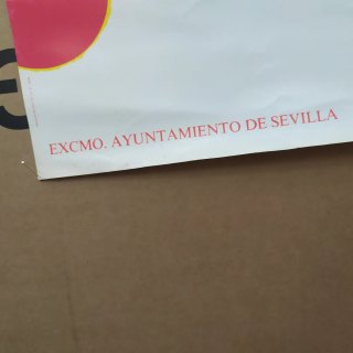 Cartel Feria Sevilla 1984 Original modelo rojo