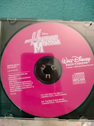 Karaoke Hannah Montana con cables y disco