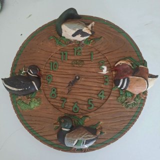 Reloj de pared con patos decorativos