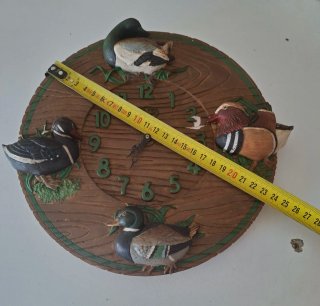 Reloj de pared con patos decorativos