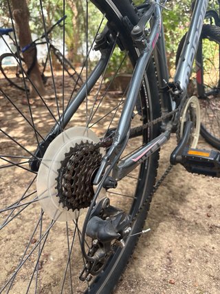 Bicicleta Megamo Gris y Rosa