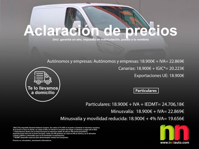 Ford Transit Custom L2H1 Fg 340 L2H1 2.0 EcoBlue 130cv +NAVI 2.0 EcoBlue 130cv