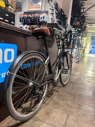Bicicleta de paseo con cesta y 2 candados