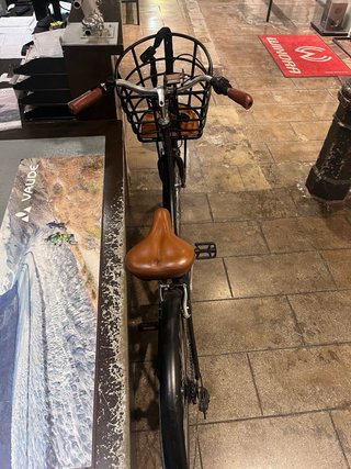 Bicicleta de paseo con cesta y 2 candados