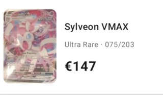 Carta Pokémon Sylveon VMAX