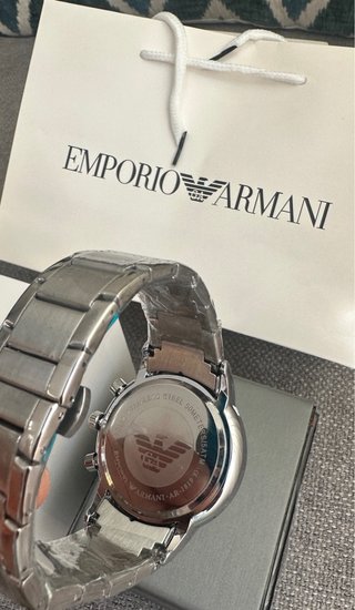 Reloj Emporio Armani AR2453 plateado nuevo