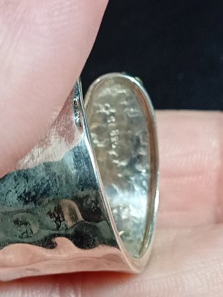 Anillo Plata Ley Ajustable Flores Labradorita