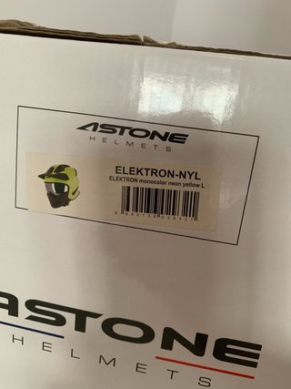 Casco Moto ASTONE Elektron Amarillo Neón