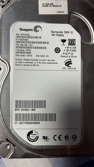 Ordenador HP sobremesa Plata/Negro