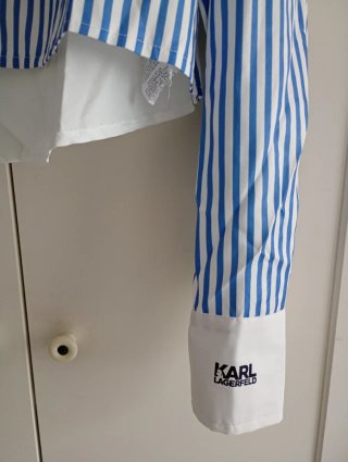 Camisa Karl Lagerfeld Rayas Azules y Blancas
