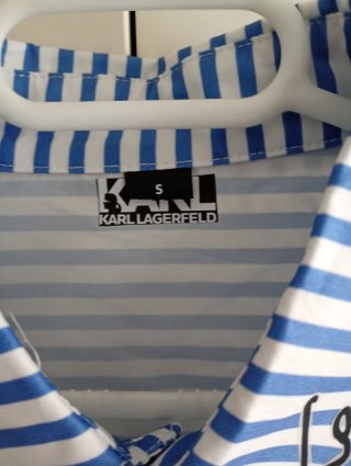 Camisa Karl Lagerfeld Rayas Azules y Blancas