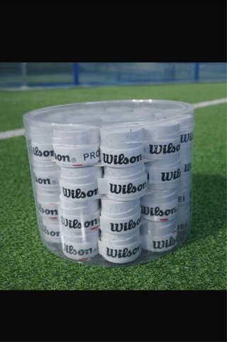60 Wilson Pro Overgrips blancos tenis pádel