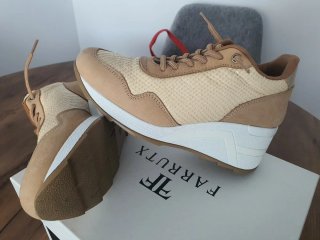 Zapatos Farrutx Mujer Talla 37 Beige/Marrón
