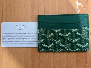 Tarjetero Goyard Verde