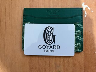 Tarjetero Goyard Verde