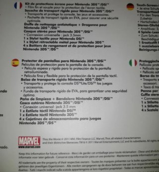 Oferta.NUEVO.Funda y Accesorios Thor 3DS/DSi Bigbe