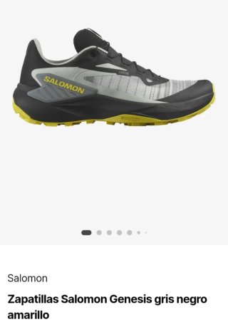 Zapatillas Salomon Genesis Gris Negro Amarillo